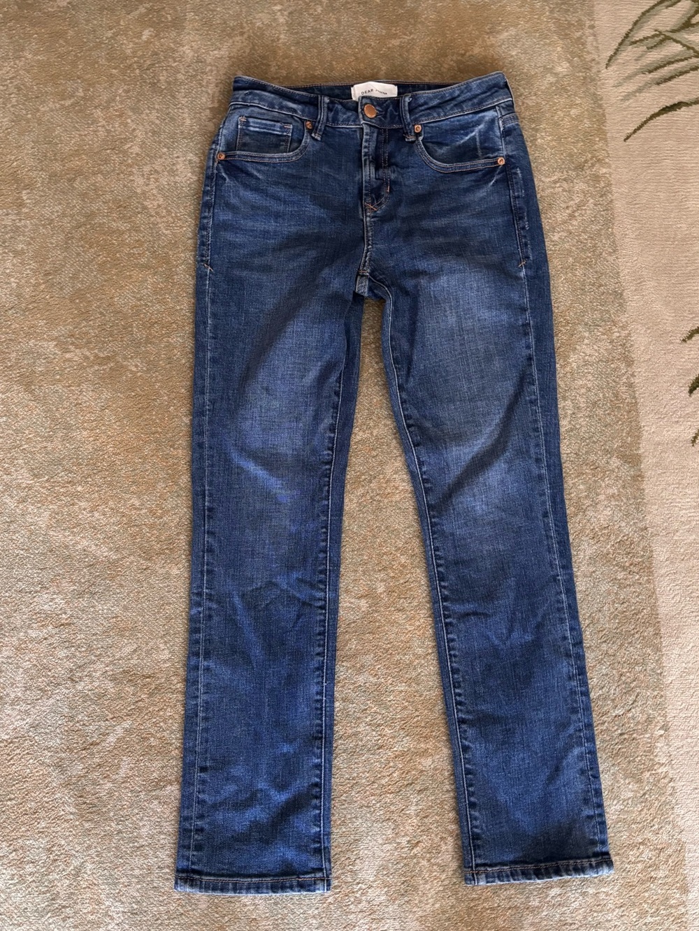 Dear John Blaire High Rise Straight Leg Jeans Womens 26 Medium Wash